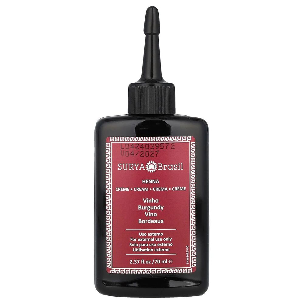 SURYA BRASIL HENNA CREAM HAIR COLOR BURGANDY 2.37 oz/ 70ML